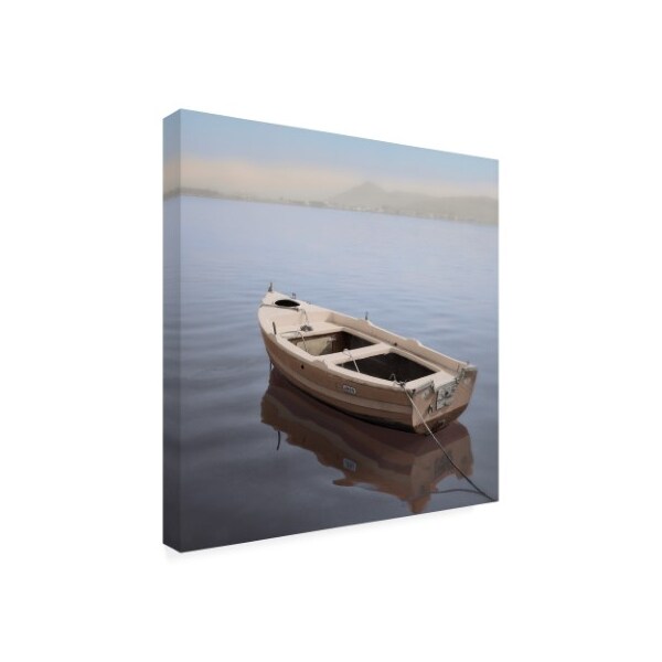 Alan Blaustein 'Mediterranean Boat #2' Canvas Art,18x18